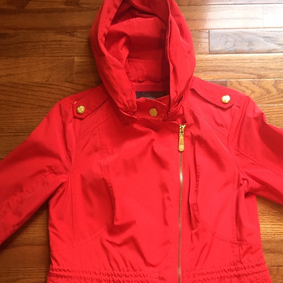 Vince Camuto Asymmetrical Hooded Anorak