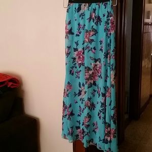Floral maxi skirt
