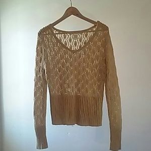 Gold sparkly  sweater.