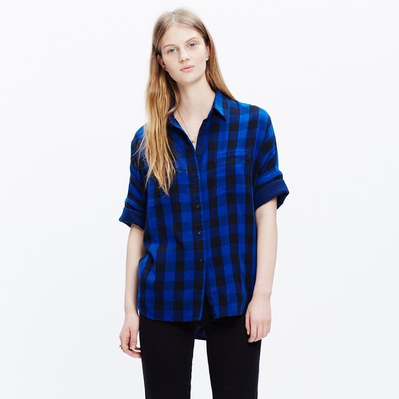 Madewell Tops - Madewell COURIER SHIRT IN BUFFALO CHECK