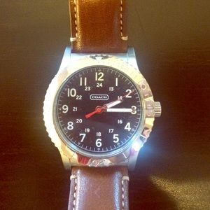 Coach leather watch 🎉