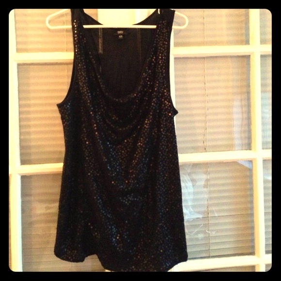 Mossimo Supply Co. Tops - Mossimo XXL (14/16)black sequined tank ✨GORGEOUS!!