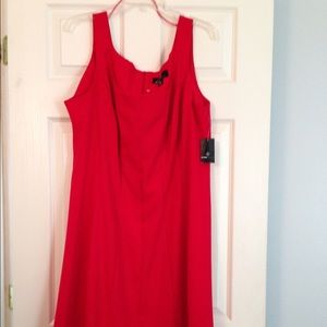 Plus Size 18 Red Sleeveless Dress