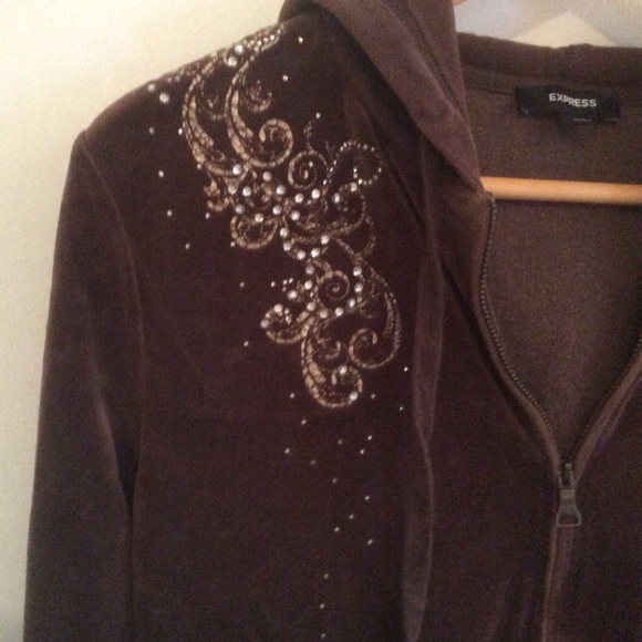 Express Brown top trac jacket - Picture 2 of 4