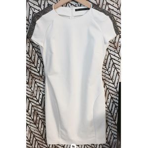 Zara white club dress size small