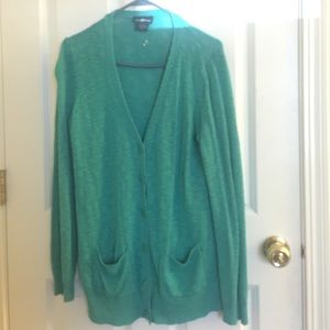 Soft Green Button-up cardigan