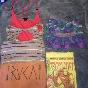 Lot of 6 Tanks and Strappy Tops