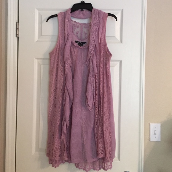 Urban Mango pink lace dress