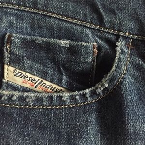 Diesel straight leg stretch jeans
