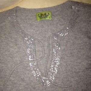 Juicy couture cashmere sequined sweater