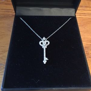 Heart key necklace