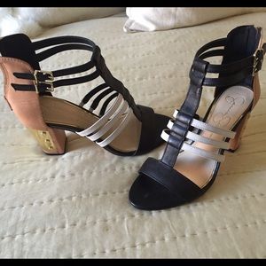 Jessica Simpson multi tone heels
