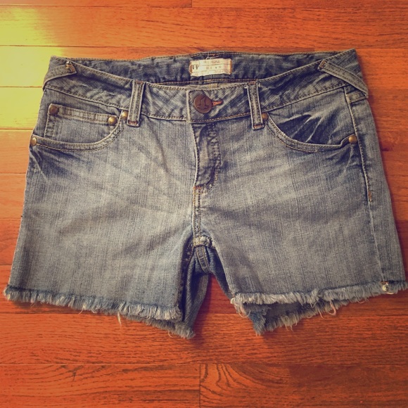 Free People jean shorts!