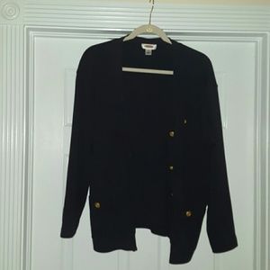 Talbott black cardigan.