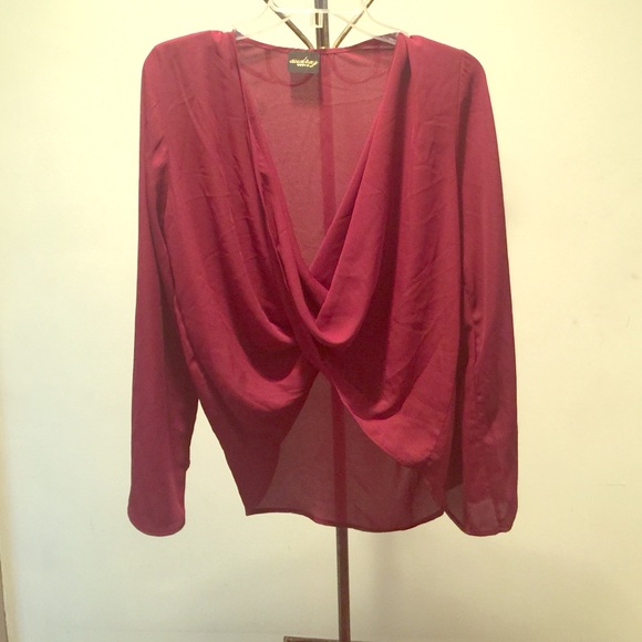 Cross Cross plunge blouse - Picture 1 of 2