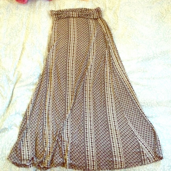 Black and White Maxi Skirt