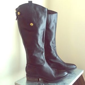 NWOT - Sam Edelman Penny Coal Leather Riding Boots