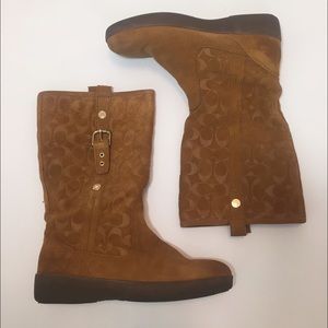 Coach Tullip Suede Boots