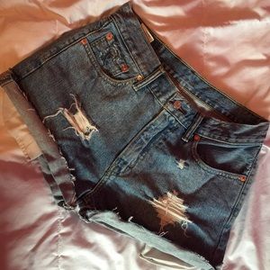 Levi's High Wasted Shorts