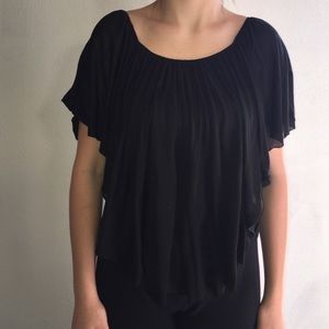 Two layer flare blouse