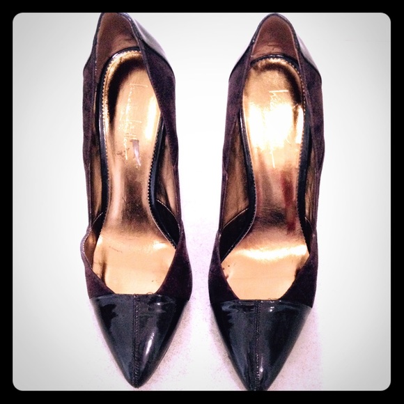 Nicole Miller Shoes - Nicole Miller Patent and Suede Pumps