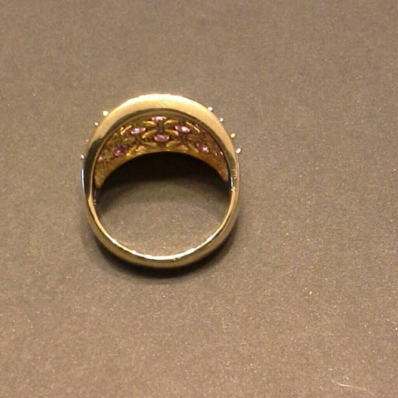 18 karat gold plated ring. - Picture 3 of 4