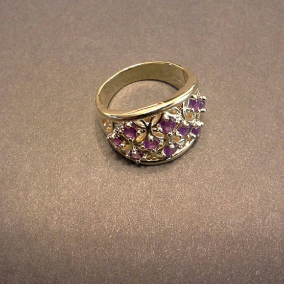 18 karat gold plated ring. - Picture 4 of 4