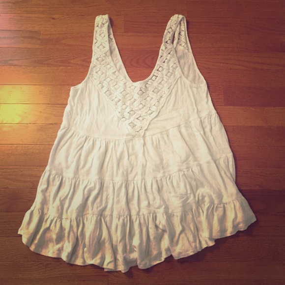 Free People white tank + H&M black top