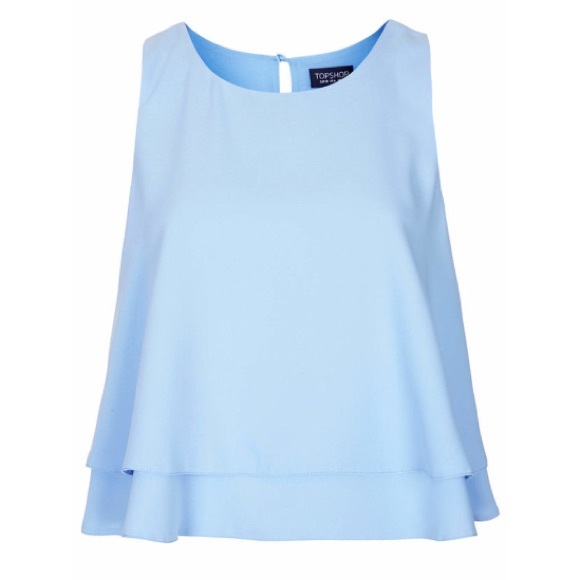 Topshop Layered Trapeze Shell Top