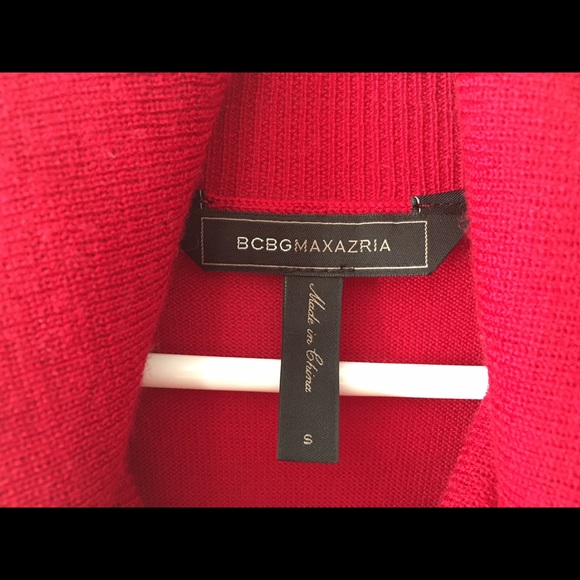 BCBG Red Sweater Dress - Picture 3 of 4