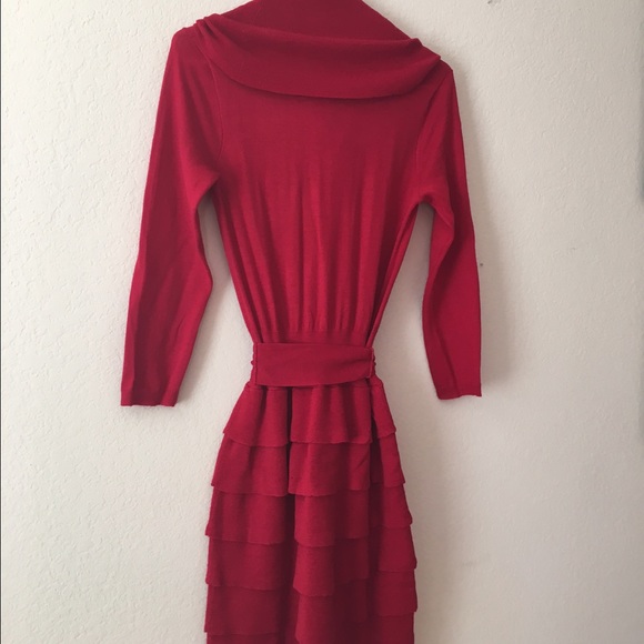 BCBG Red Sweater Dress - Picture 4 of 4