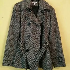 Dress Barn Tweed Coat