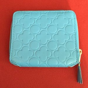 Comme des Garcons clover stamped zip around wallet