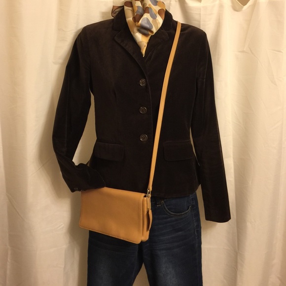 Lauren brown velvet blazer.