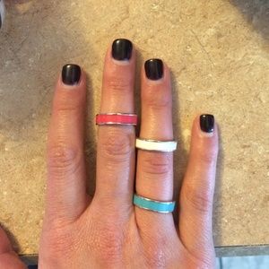 3 Lia Sophia rings