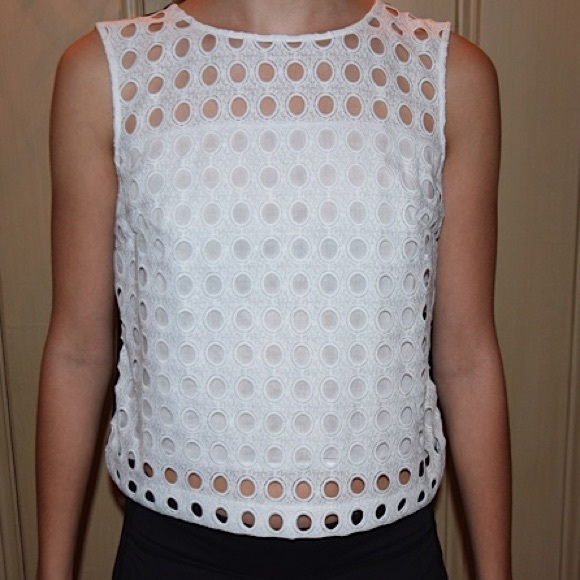 Bailey 44 Tops - Bailey 44 White Cut Out Top