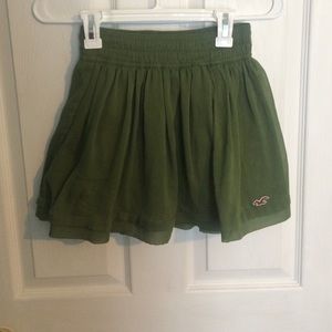 Olive green hollister skirt