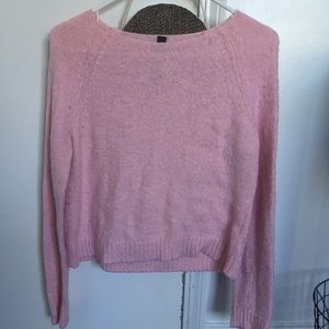 fuzzy knit sweater