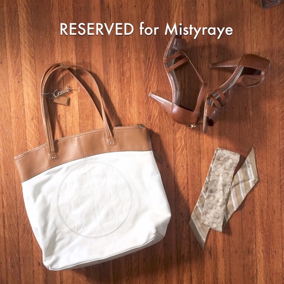 RESERVED Coach purse w/ scarf