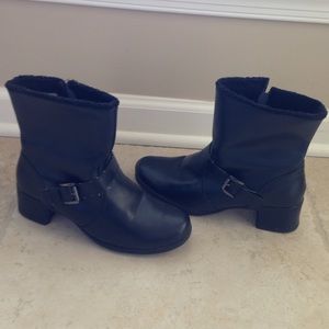 Black Fashion Ankle Boots - KHOMBU MADISON