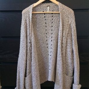 Cozy Oversized Taupe Free People Cardigan