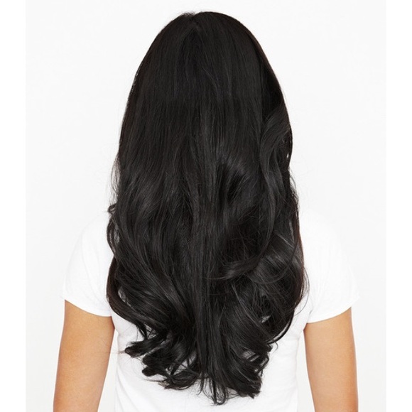 120 gram off black color hair extensions by LUXY?