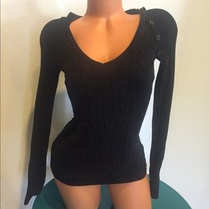 Black sweater shirt