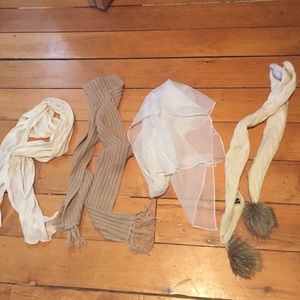 4 scarves