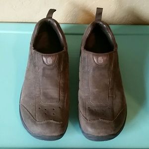 Men's Dark Brown Suede slip ons