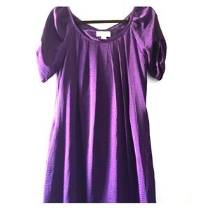 Violet Washed Charmeuse Dress
