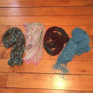 4 scarves