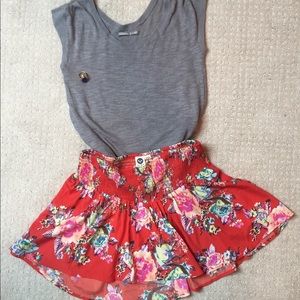 Floral Roxy Skirt