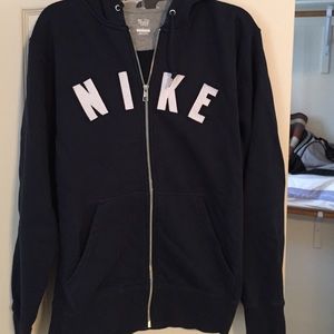 Men's Nike zip up hooded sweatshirt