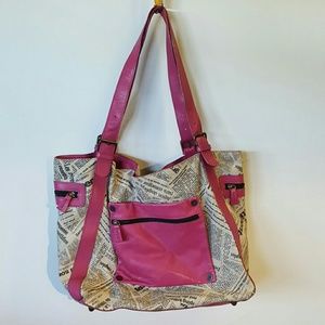 Maurizio Tai Real Leather/Suede Large Hobo